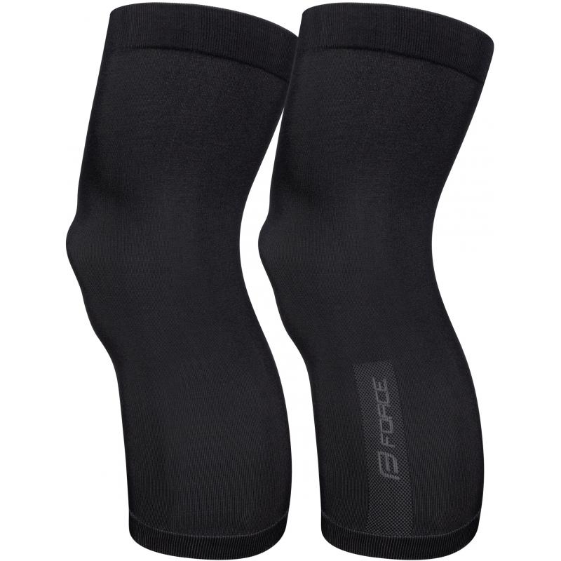 Fotografie Návleky na kolena Force Breeze - pletené, černé 900207 - velikost XL-XXL