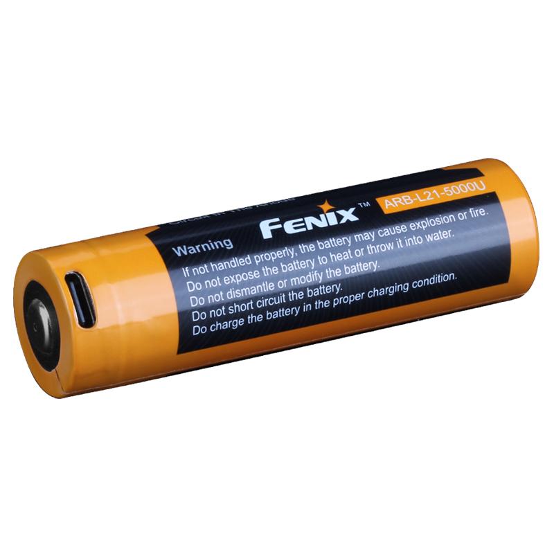 Fotografie Baterie Fenix 21700 5000 mAh s USB-C (Li-Ion) - nabijecí, 1 ks