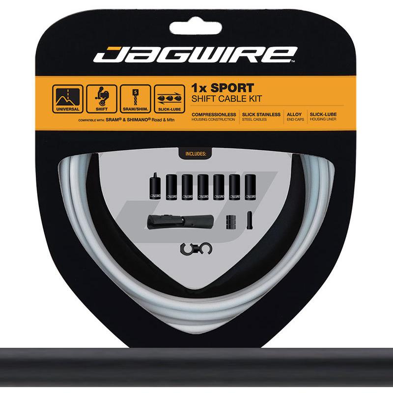 Fotografie Jagwire Sport Shift Kit UCK350 - 1x řadící sada Shimano, Sram, délka lanka 2300 mm, černá