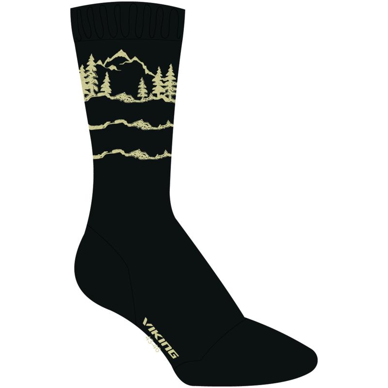 Fotografie Ponožky Viking Boosocks Mid - nad kotník, černá - velikost 43-46