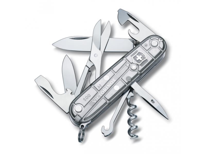 Victorinox Swiss Army Knife 91mm Climber Silver Tech Pocket Tools 1.3703.T7